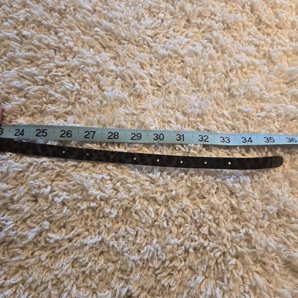 J Crew Skinny Belt Leather Animal Print S - Picture 8 of 8